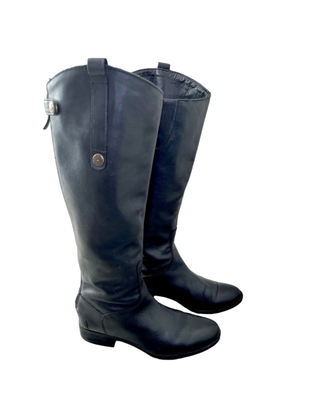 Sam Edelman Penny Riding Boots Black Leather Knee High Boots Women’s 6.5 / 36.5m